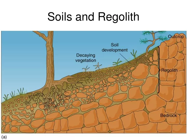 soils and regolith