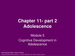 Chapter 11- part 2 Adolescence