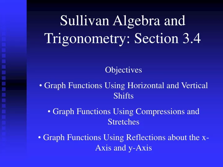 sullivan algebra and trigonometry section 3 4
