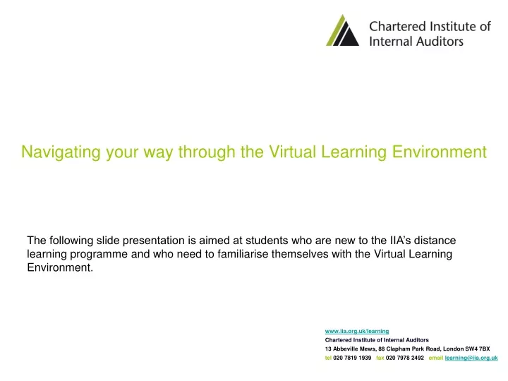 navigating your way through the virtual learning
