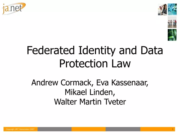 federated identity and data protection law