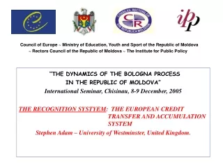 “THE DYNAMICS OF THE BOLOGNA PROCESS  IN THE REPUBLIC OF MOLDOVA”