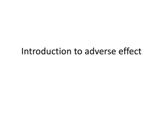 Introduction to adverse effect