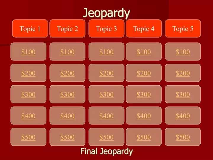 jeopardy