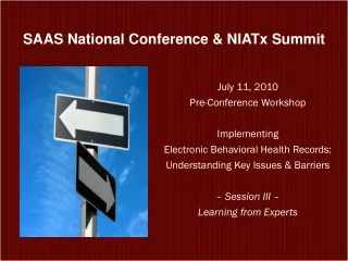 SAAS National Conference &amp; NIATx Summit