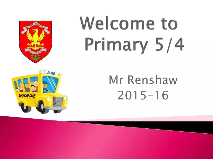 welcome to primary 5 4