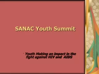 SANAC Youth Summit
