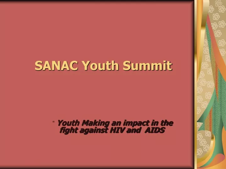 sanac youth summit