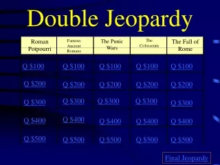 Double Jeopardy