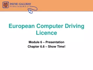 European Computer Driving Licence