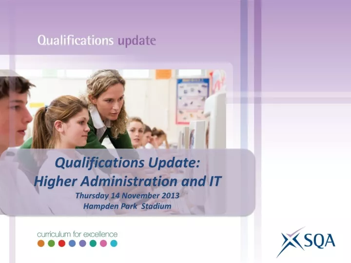 qualifications update higher administration