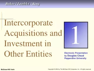 I ntercorporate Acquisitions and Investment in Other Entities