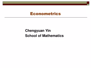 Econometrics