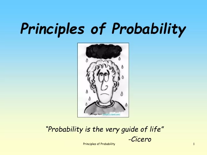 principles of probability