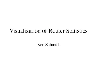 Visualization of Router Statistics