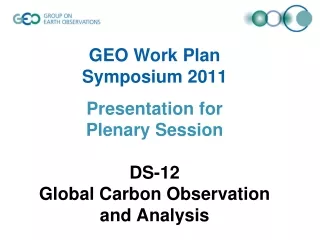 DS-12 Global Carbon Observation and Analysis Definition