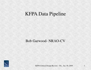 KFPA Data Pipeline