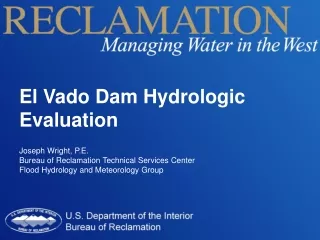 El Vado Dam Hydrologic Evaluation