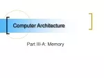 Computer Architecture - slide 1