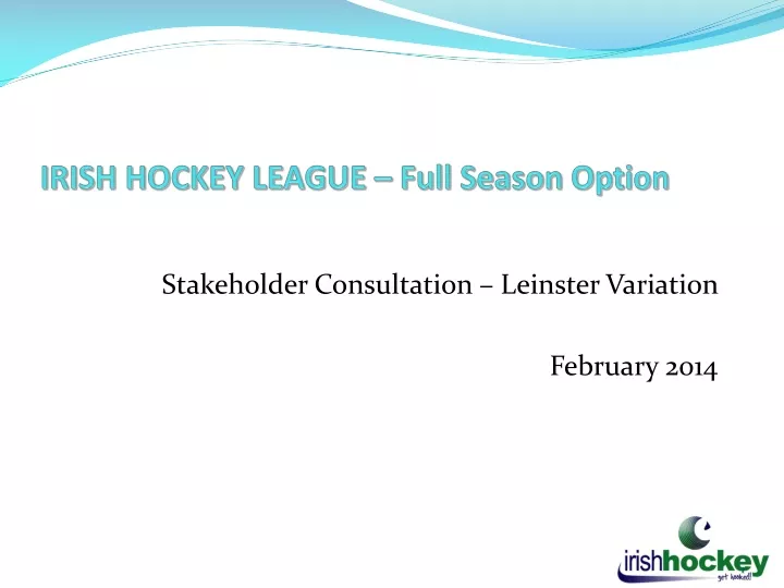 irish hockey league full season option