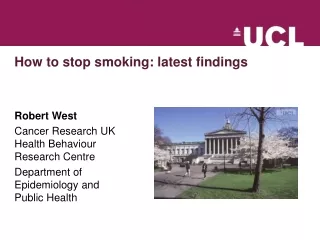 How to stop smoking: latest findings