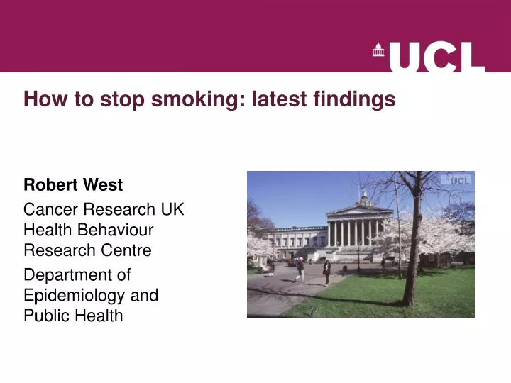 how to stop smoking latest findings