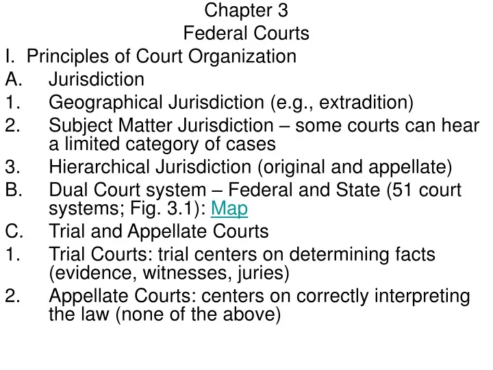 chapter 3 federal courts i principles of court