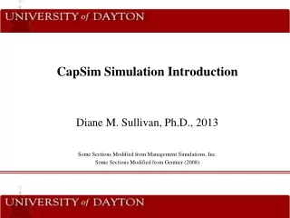 CapSim Simulation Introduction