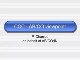 CCC - AB/CO viewpoint