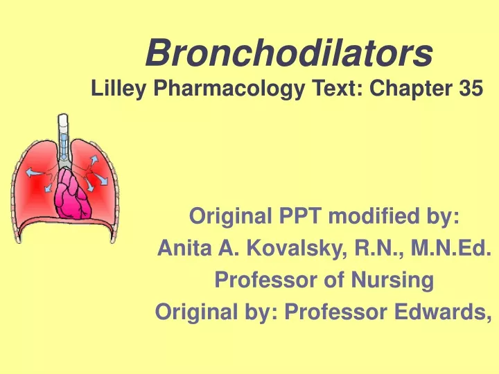 bronchodilators lilley pharmacology text chapter 35