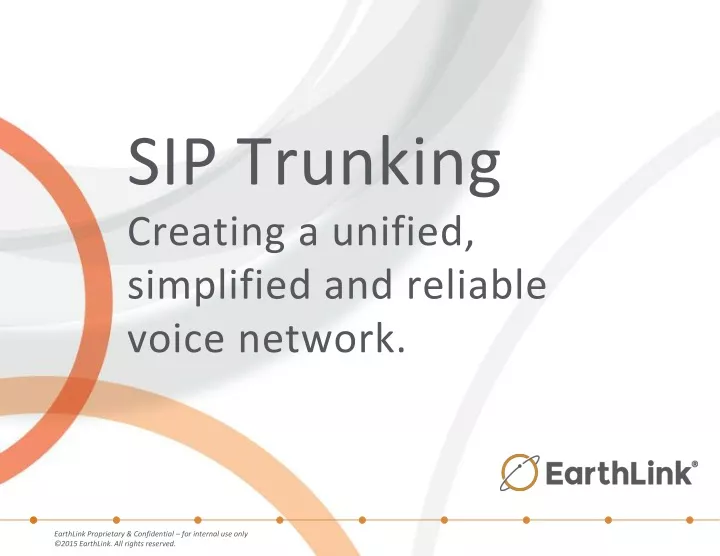 sip trunking creating a unified simplified and reliable voice network
