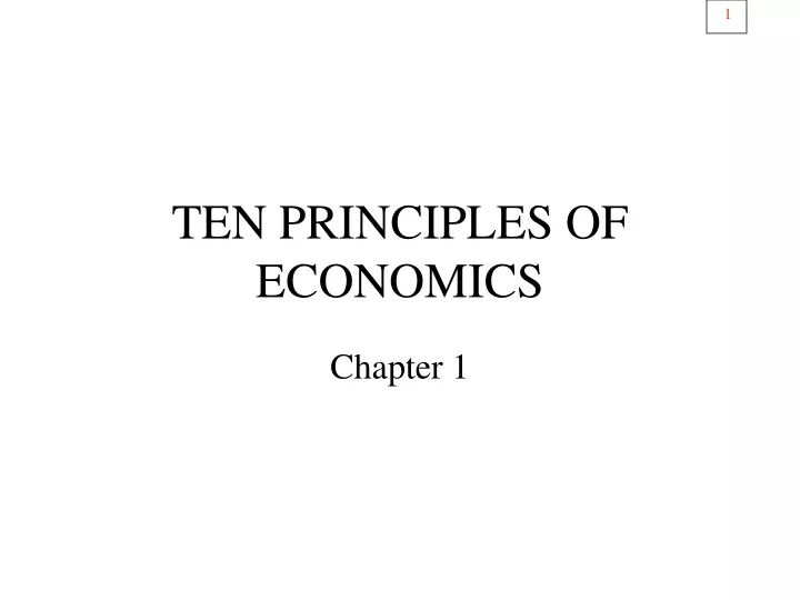 ten principles of economics