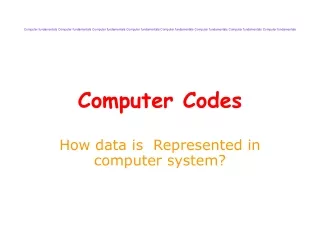 Computer Codes