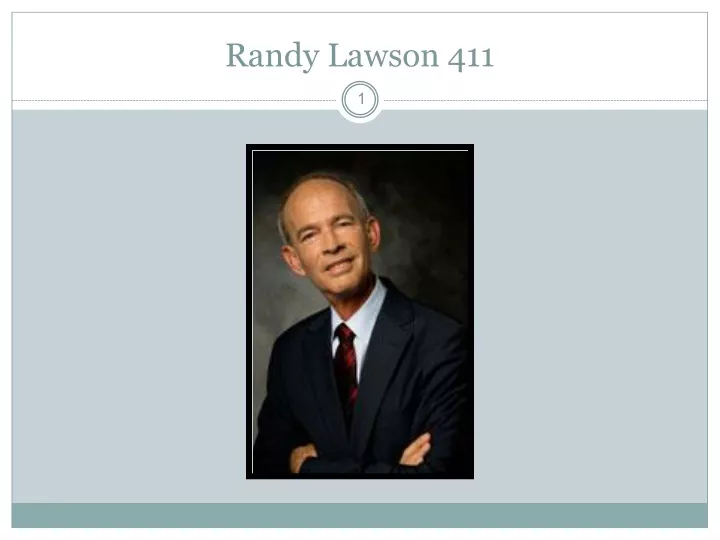 randy lawson 411