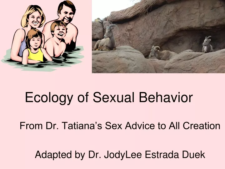 ecology of sexual behavior