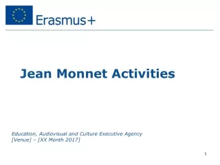 Jean Monnet Activities