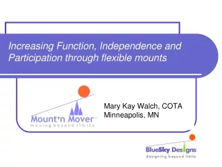 Increasing Function, Independence and  Participation through flexible mounts