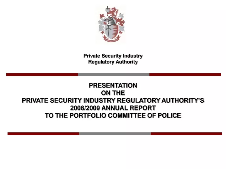 private security industry regulatory authority