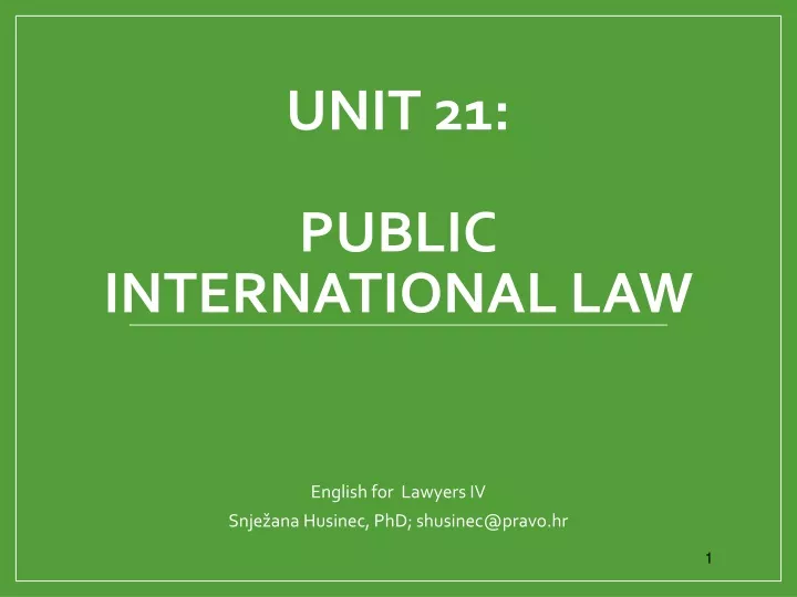 unit 21 public international law