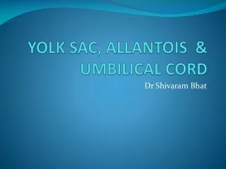 YOLK SAC, ALLANTOIS  &amp; UMBILICAL CORD