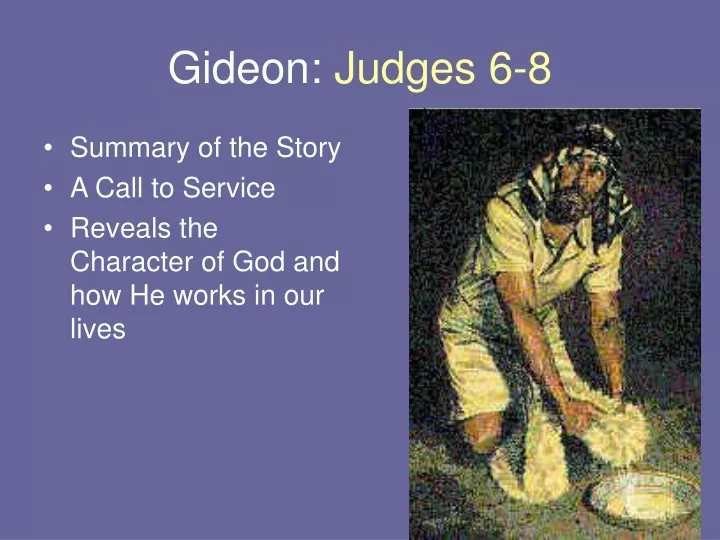 gideon judges 6 8