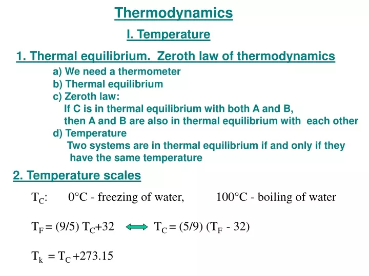 thermodynamics