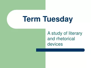 Term Tuesday