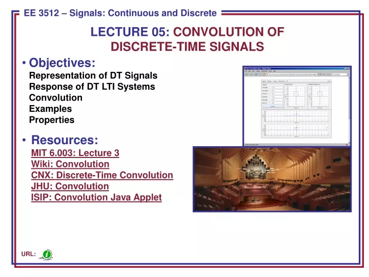 lecture 05 convolution of discrete time signals