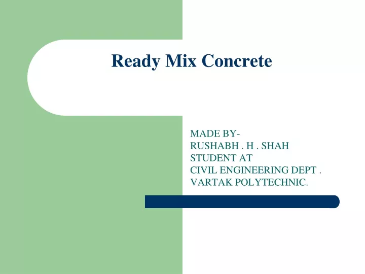 ready mix concrete