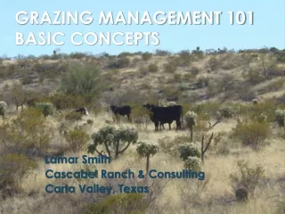 Grazing Management 101 Basic Concepts