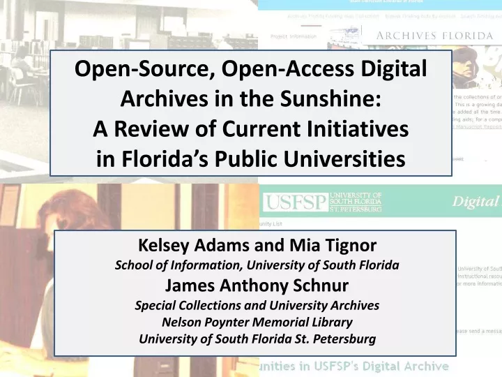 open source open access digital archives