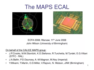 The MAPS ECAL