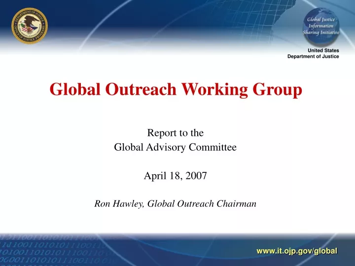 global outreach working group