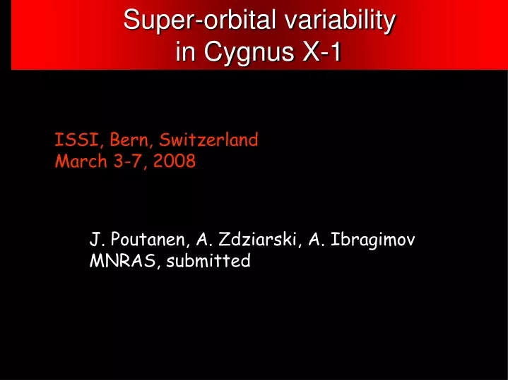 super orbital variability in cygnus x 1
